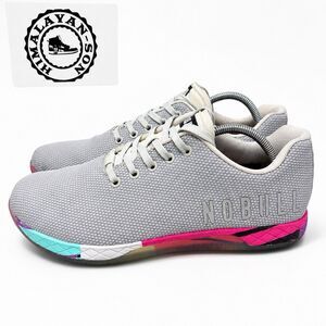 NOBULL Trainer Gray Pink Cross Training Artic Lighting Mens US 10.5 Women Sz 12